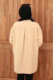 Beige Hijab Tunic 3793BEJ - 2