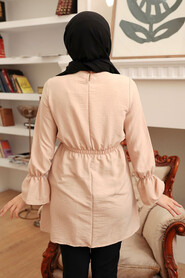 Beige Hijab Tunic 40461BEJ - 2