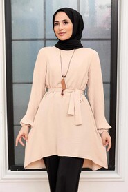Beige Hijab Tunic 41022BEJ - 1