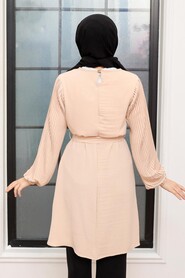 Beige Hijab Tunic 41022BEJ - 2