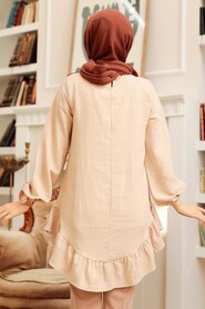 Beige Hijab Tunic 4114BEJ - 3