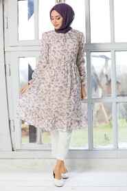 Beige Hijab Tunic 41271BEJ - 1