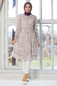 Beige Hijab Tunic 41271BEJ - 2