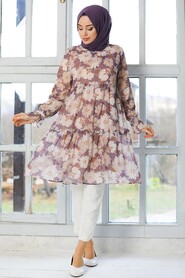 Beige Hijab Tunic 41311BEJ - 2