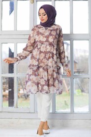 Beige Hijab Tunic 41311BEJ - 3
