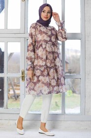 Beige Hijab Tunic 41311BEJ - 4