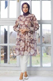 Beige Hijab Tunic 41311BEJ - 5