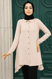 Beige Hijab Tunic 4601BEJ - 2
