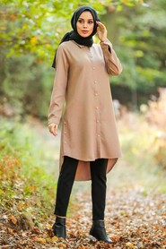 Beige Hijab Tunic 4650BEJ - 1