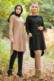 Beige Hijab Tunic 4650BEJ - 2
