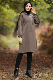 Beige Hijab Tunic 4920BEJ - 1