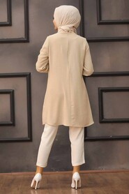 Beige Hijab Tunic 512BEJ - 2