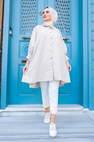 Beige Hijab Tunic 5370BEJ - 1