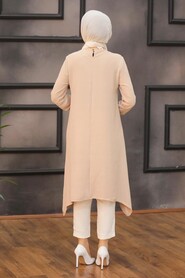 Beige Hijab Tunic 541BEJ - 2