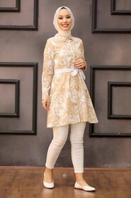 Beige Hijab Tunic 5618BEJ - 1