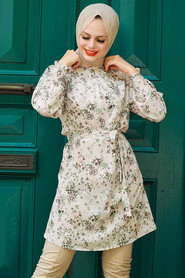 Beige Hijab Tunic 5635BEJ - 1