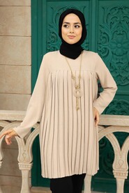 Beige Hijab Tunic 567BEJ - 2