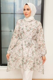 Beige Hijab Tunic 5704BEJ - 1