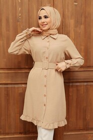 Beige Hijab Tunic 62220BEJ - 2
