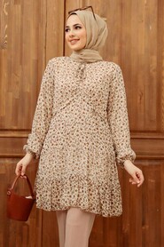 Beige Hijab Tunic 70120BEJ - 1