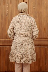Beige Hijab Tunic 70120BEJ - 6