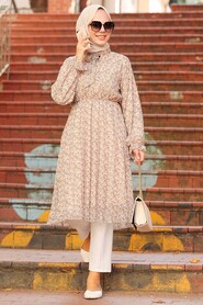 Beige Hijab Tunic 7149BEJ - 1