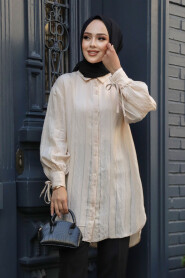 Beige Modest Top 10510BEJ - 2