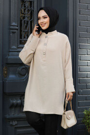 Beige Modest Top 41261BEJ - 2