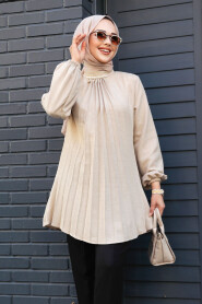 Beige Modest Top 41391BEJ - 2