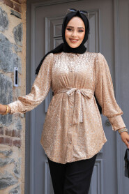 Beige Modest Top 92670BEJ - 2