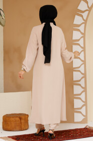 Beige Plus Size Dual Suit 12082BEJ - 4