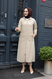 Beige Women Coat 511BEJ - 1