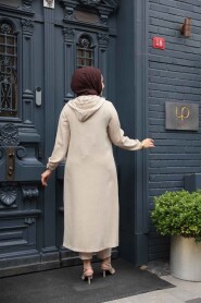 Beige Women Coat 539BEJ - 4