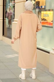 Biscuit Hijab Coat 19228BS - 6