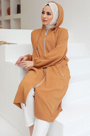 Biscuit Hijab Coat 2585BS - 3