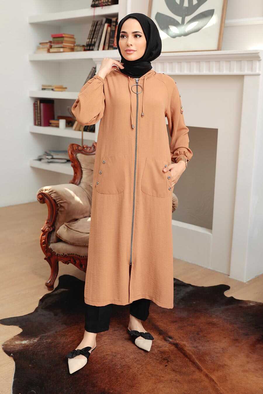 Biscuit Hijab Coat 511BS