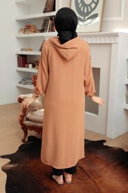 Biscuit Hijab Coat 511BS - Thumbnail