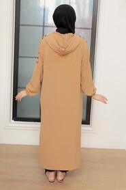 Biscuit Hijab Coat 6298BS - 2