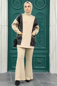 Biscuit Hijab Double Suit 22156BS - 1