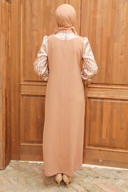 Biscuit Hijab Dress 10187BS - 2