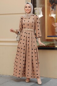 Biscuit Hijab Dress 10290BS - 2