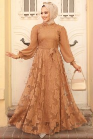 Biscuit Hijab Dress 1063BS - 1