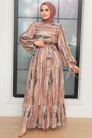 Biscuit Hijab Dress 12101BS - 2