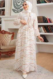 Biscuit Hijab Dress 12302BS - 2