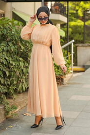 Biscuit Hijab Dress 1273BS - 1