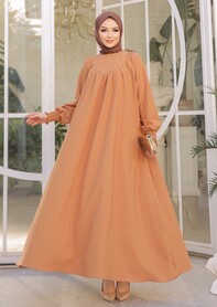 Biscuit Hijab Dress 23211BS 