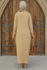 Biscuit Hijab Dress 34281BS - 4