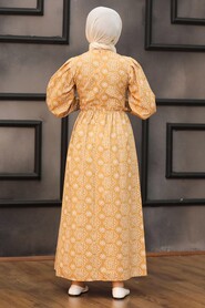 Biscuit Hijab Dress 4338BS - 2