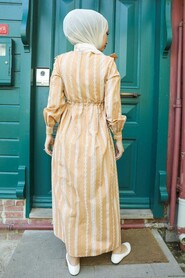 Biscuit Hijab Dress 4347BS - 2