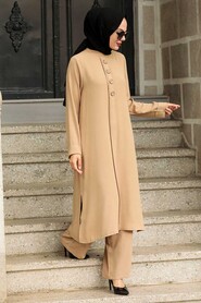 Biscuit Hijab Dress 51901BS - 4